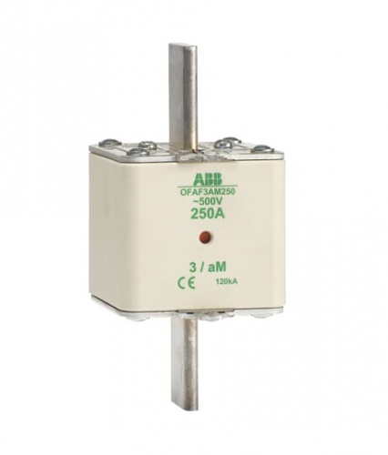 Предохранитель OFAF3aM250 250A тип аМ размер3, до 500В | 1SCA022697R9780 | ABB