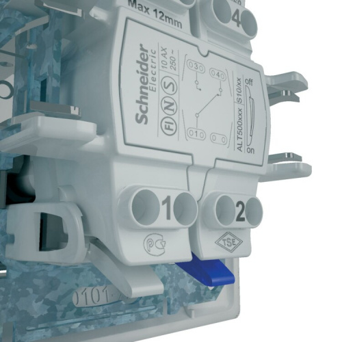 Sedna Алюминий Переключатель 1-клавишный 10А (сх.6) | SDN0400160 | Schneider Electric