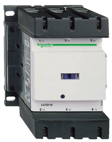 КОНТАКТОР D 3Р, 150 A, НО+НЗ, 220V DС, ОГРАН. ПЕРЕН, РАСШ. ЗАЖИМ ПОД КОЛЬЦ. НАК | LC1D1506MD | Schneider Electric