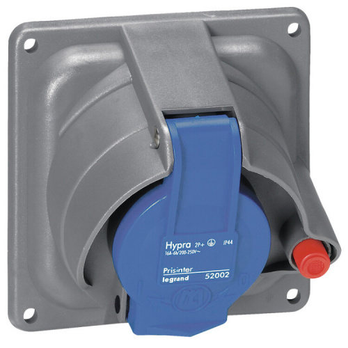 Встраиваемая розетка Hypra Prisinter - IP 44/55 - 2К+З - 63 А - пластик | 053601 | Legrand