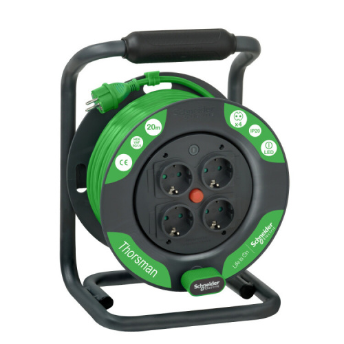 Удлинитель катушечный Thorsman 4 роз 20м 3х1.5 IP20 | IMT33140 | Schneider Electric