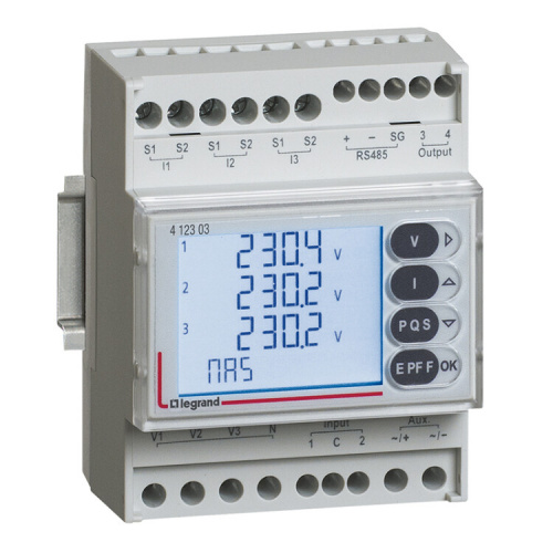 Мультиметр Модульный c передачей данный через RS-485 | 412051 | Legrand