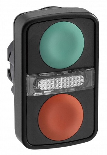 ГОЛОВКА КНОПКИ ДВОЙНАЯ БЕЗ МАРКИР + LED ZB5AW7A3740 | ZB5AW7A3740 | Schneider Electric