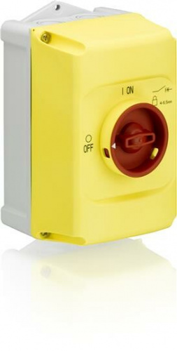 Бокс IB132-Y для MS116/132 IP 65 с желто-красной ручкой управления | 1SAM201911R1011 | ABB