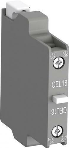 Контактный блок CEL18-10 боковой 1НО для контакторов А(F)95-AF16 50 (коммутация слаботочных цепей) | 1SFN010716R1010 | ABB