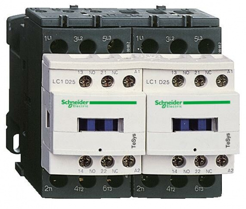 КОНТАКТОР РЕВЕРС. D 4Р (4 НО),AC1 125 A,230V 50/60 ГЦ,МЕХ. БЛОКИРЗАЖИМ ПОД ВИНТ | LC2D80004P7 | Schneider Electric