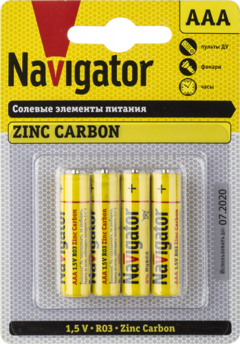 Элемент питания 94 767 NBT-NS-R03-BP4 | 94767 | Navigator