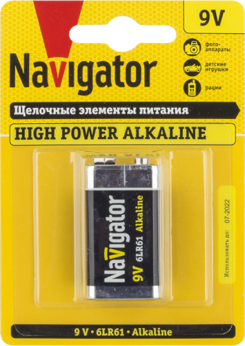 Элемент питания NBT-NE-6LR61-BP1 | 94756 | Navigator