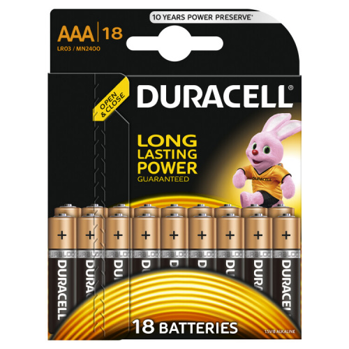 Элементы питания Duracell LR03-18BL BASIC | Б0014449 | Duracell