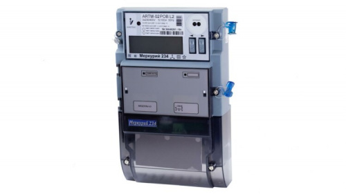 Счетчик Меркурий 234 ARTM2-00 PBR.G 5-10A/100В (2-напр) (мнтар.) ЖКИ (монт. пл.)