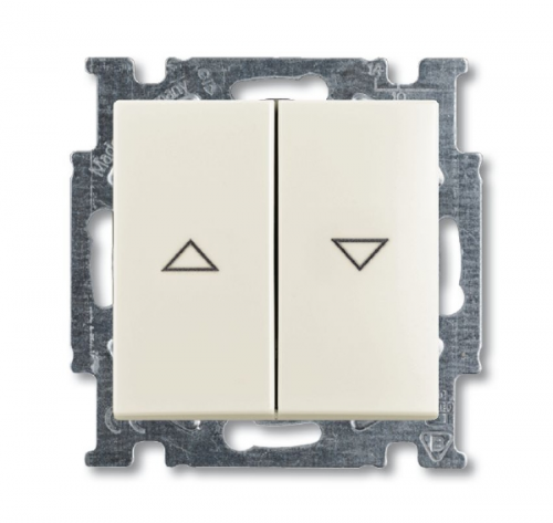 ABB Basic 55 Шале (белый) Выключатель жалюзийный | 1012-0-2186 | 2CKA001012A2186 | ABB