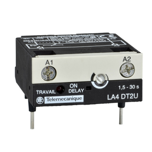 ЭЛЕКТРОННЫЙ МОДУЛЬ СРАБАТЫВАНИЯ ВРЕМЯ ЗАДЕРЖКИ 1,5-30 СЕК AC 24/250V | LA4DT2U | Schneider Electric