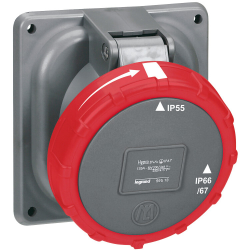 Прямая вилка Hypra - IP 66/67-55 - 3К+3 - 125 А - пластик | 059522 | Legrand