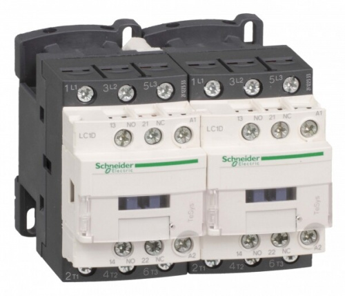 КОНТАКТОР РЕВЕРС. D 3Р,25 A,НО+НЗ,110V 50/60 ГЦ,ЗАЖИМ ПОД ВИНТ, | LC2D25F7 | Schneider Electric