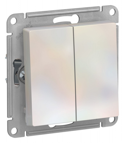AtlasDesign Жемчуг Переключатель 2-клавишный сх.6, 10АХ, механизм | ATN000465 | Schneider Electric