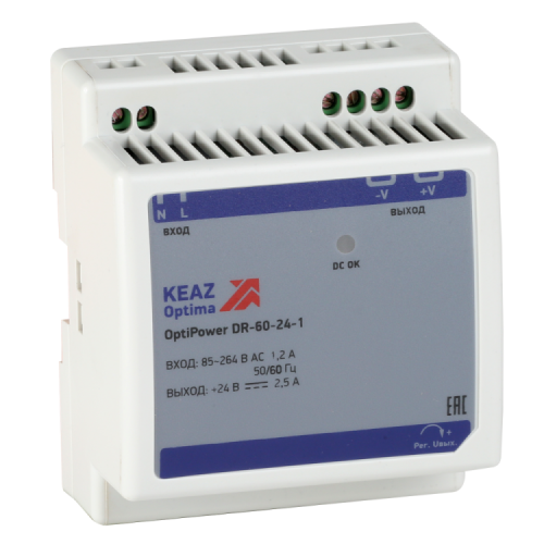 Блок питания OptiPower DR-60-24-1 | 284546 | КЭАЗ