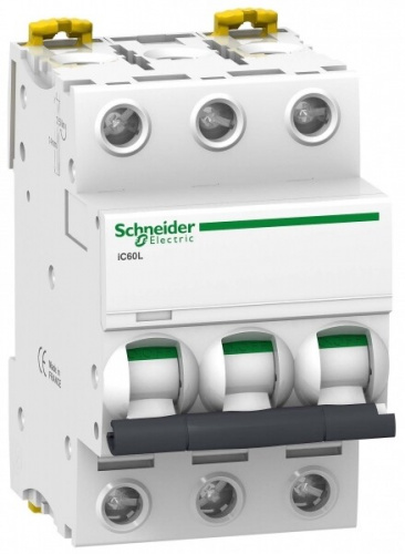 Выключатель автоматический трехполюсный iC60L 25А K 15кА | A9F95325 | Schneider Electric