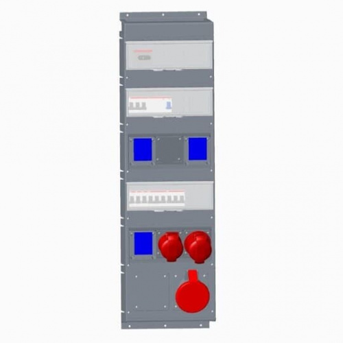 Бокс MPR63/1MSPRO с розетками в сборе, IP44, пластик | 2CMA101810R1000 | ABB