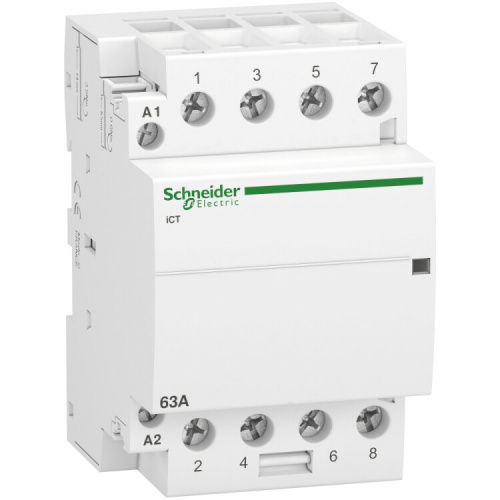 Контактор модульный iCT63A 4НО 220/240В АС 50Гц | A9C20864 | Schneider Electric