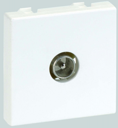 Simon Connect Розетка TV (ТВ) одиночная, К45, винтовой зажим, "папа", алюминий | K120A-8 | Simon