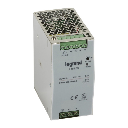 1/2-фазныйИмпульсный источник питания 48В 240Вт5A | 146683 | Legrand