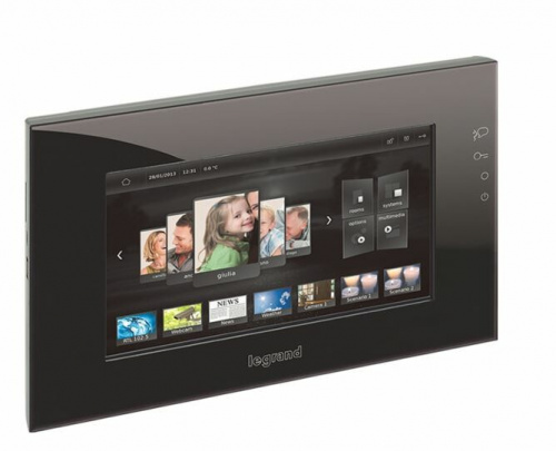 My Home SCS.Тач скрин 10" черный, емкостной экран | 067228 | Legrand